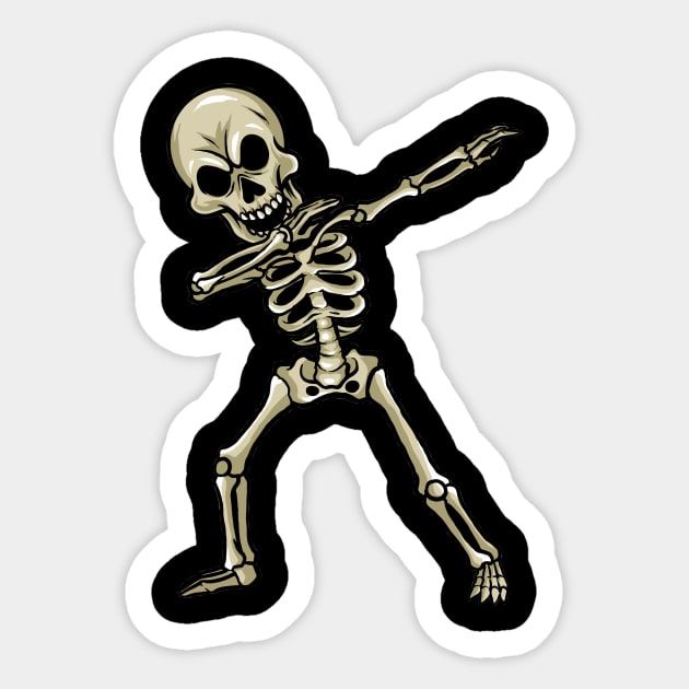 Skeleton Sticker by fromherotozero